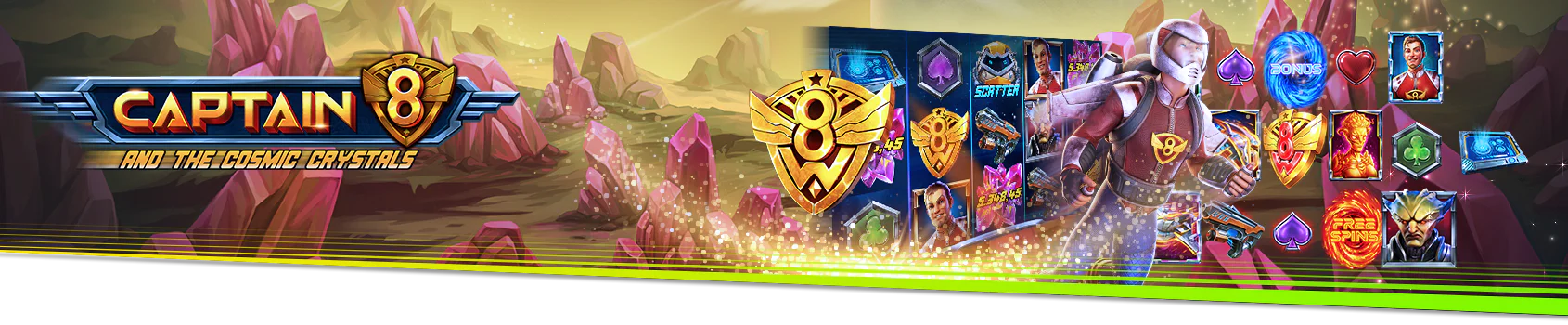 Captain 8 Cosmic Crystals Slot